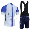 Completo Maglia + Pantaloncino con bretelle 2023 INEOS Grenadiers Manica Corta Bianco Blu